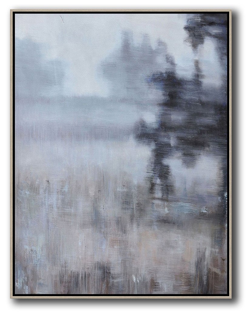 Vertical Abstract Landscape Art #LX21B - Click Image to Close